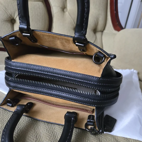 Coach Rogue 20 Black And Pewter HDW - Picture 8 of 16